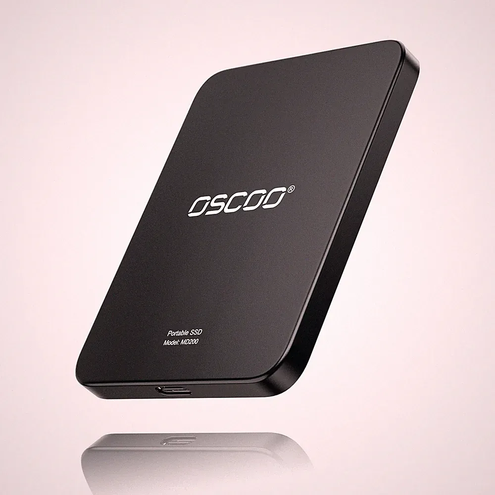 512GB Magnetic Portable SSD, Up to 2000MB/s – External Solid State Drive Comp...