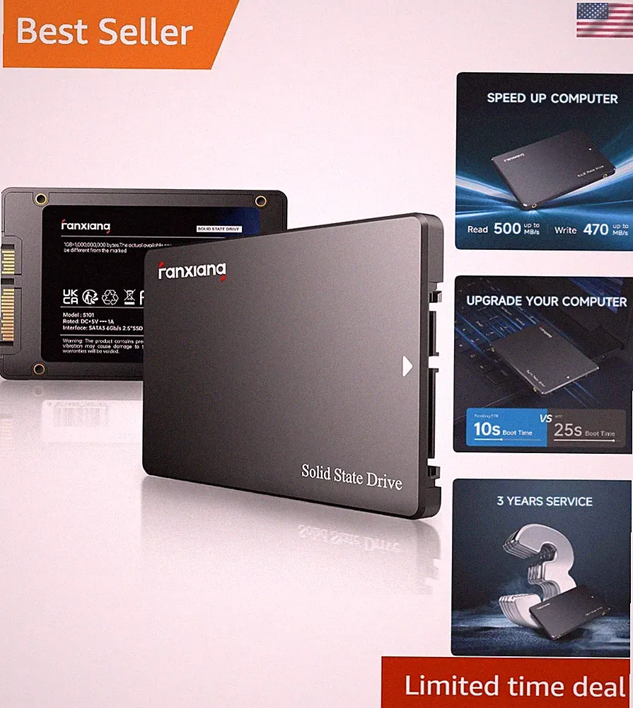High-Speed 4TB SSD for Laptops & Desktops - Enhanced Data Security & Performance