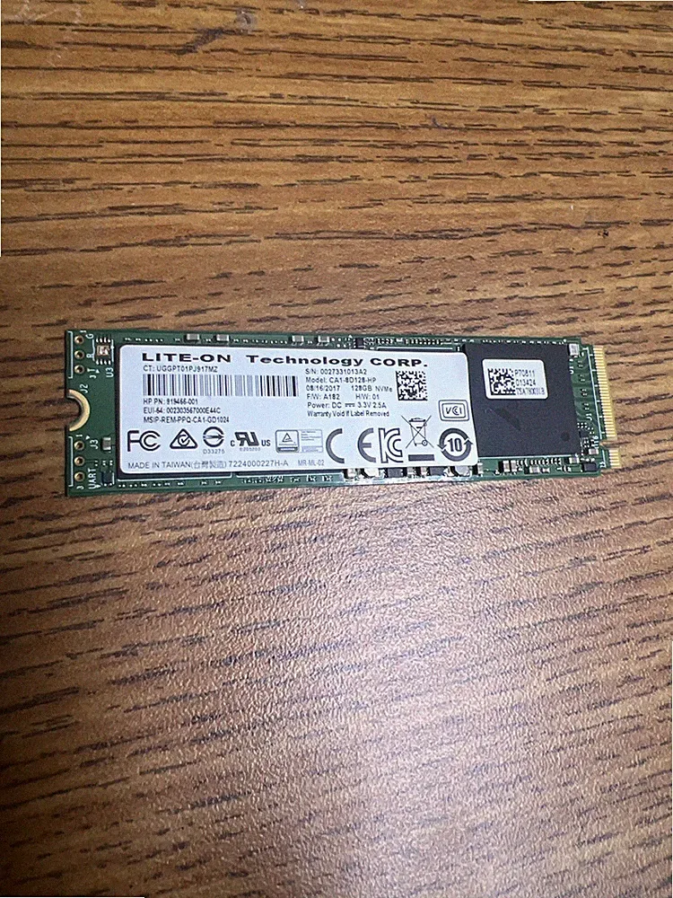 Lite-On 128GB SSD M.2 2280 SSD Solid State Drive - Tested Working