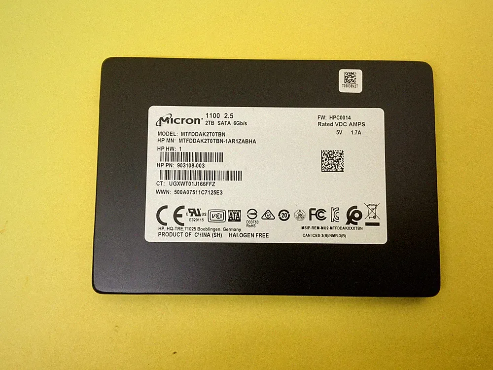 MICRON 1100 2TB SATA 6Gb/s 3D NAND 2.5" SSD MTFDDAK2T0TBN