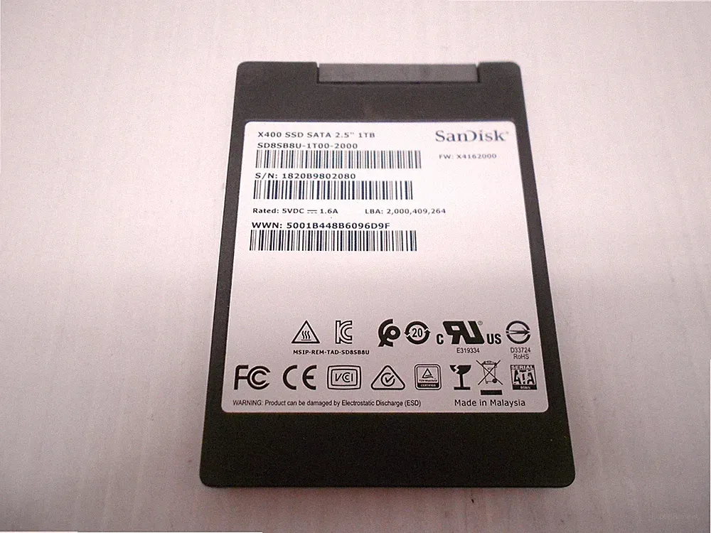 SanDisk X400 1TB 2.5'' SATA SSD Hard Drive Solid State Desktop PC Laptop Dell HP