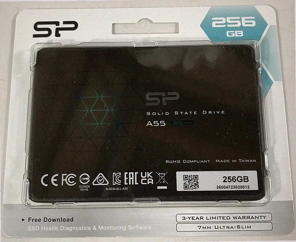 Silicon Power 256GB SSD 3D NAND A55 SATA III 2.5" Internal Solid State Drive
