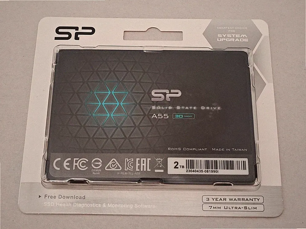 Silicon Power 2TB SSD 3D NAND A55 SLC Cache Performance Boost SATA III 2.5"