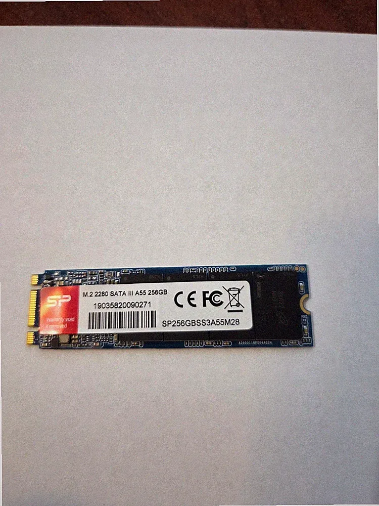 Silicon Power A55 256GB M.2 2280 SATA III SSD Tested Working SU256GBSS3A55M28For
