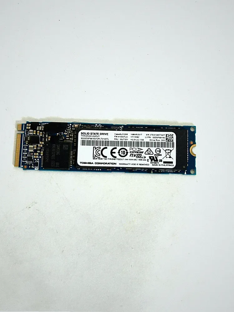 Toshiba 512GB M.2 PCle NVMe SSD Hard Drive mixed